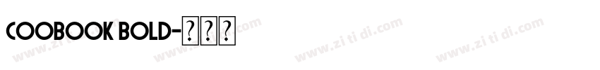 coobook bold字体转换
